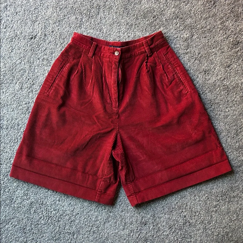 Lizsport Corduroy Mom Shorts - Picture 1 of 7